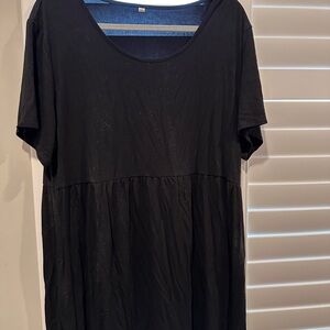 Black Short Sleeve Maternity Top